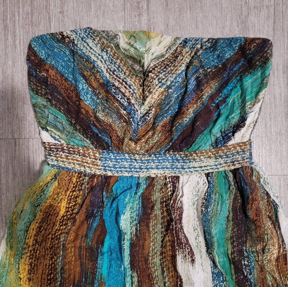 Ruby Rox Multicolor Strapless Mini Dress - Picture 2 of 7